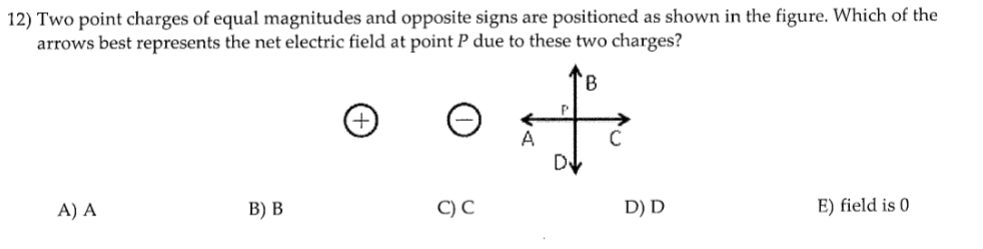 Solved 2) Two Point Charges Of Equal Magnitudes And Opposite | Chegg.com