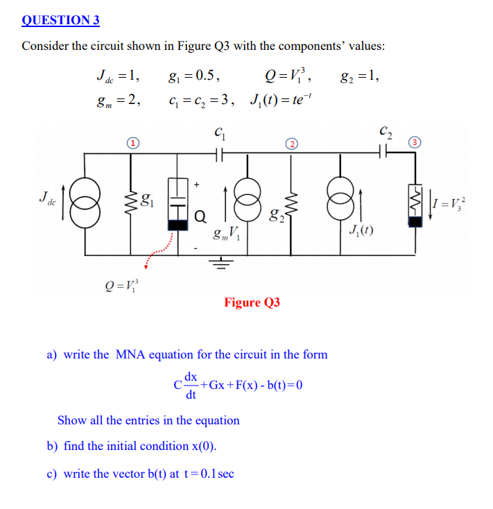 Question 3 Consider The Circuit Shown In Figure Q3 Chegg Com