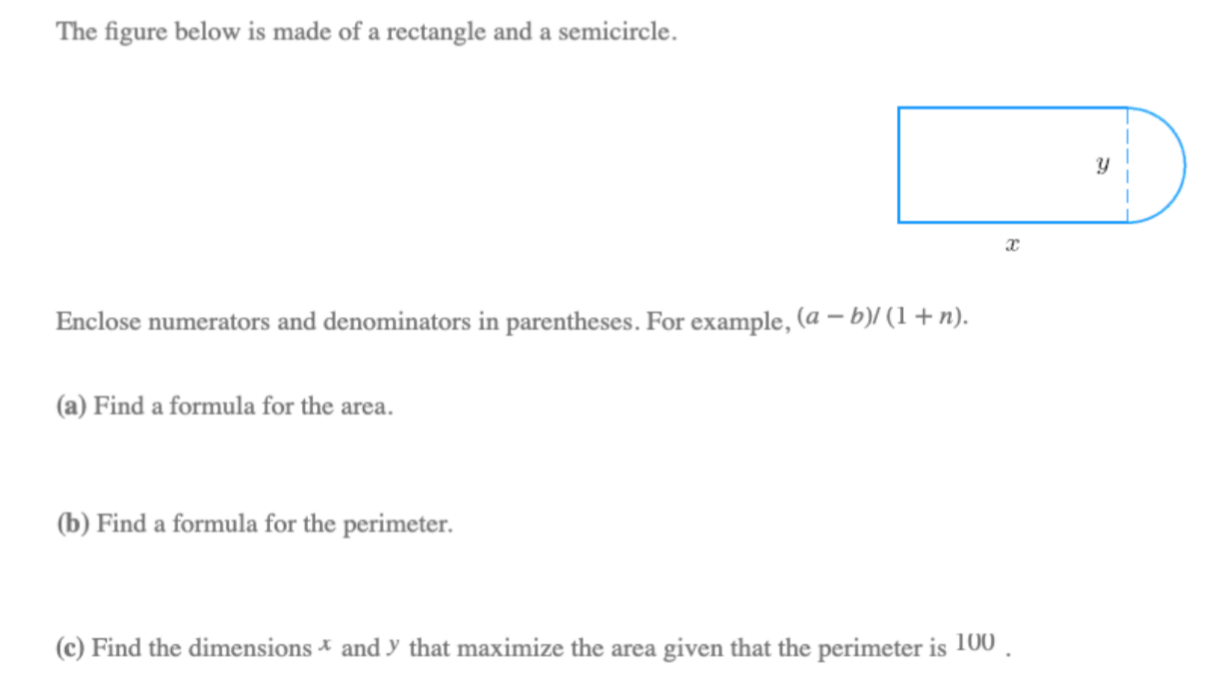 Solved The figure below is made of a rectangle and a | Chegg.com