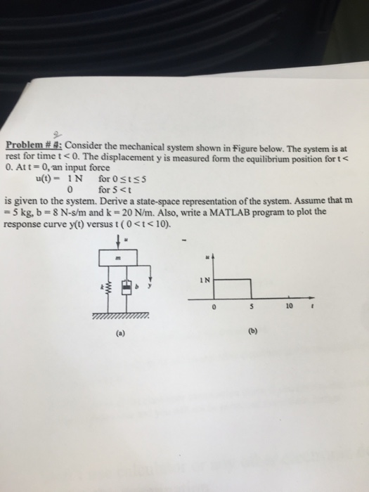 Solved 9. Problem#A: Consider the mechanical system shown in | Chegg.com