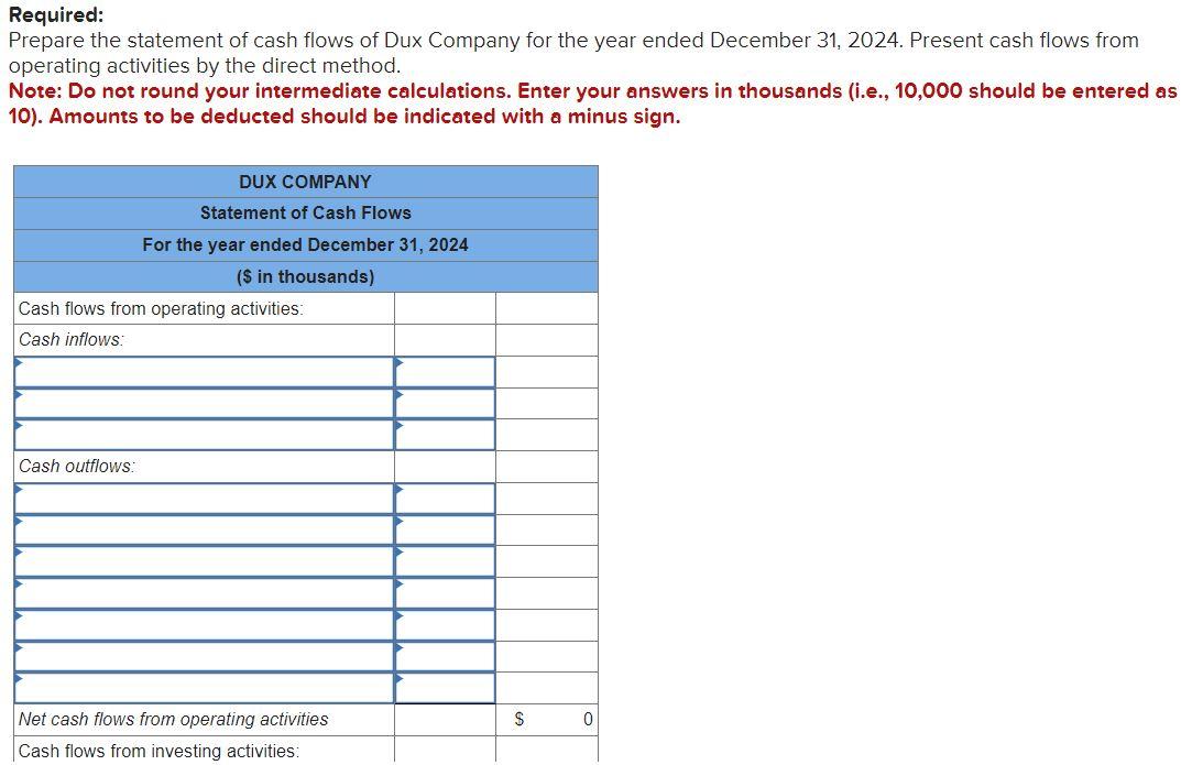 Solved The Comparative Balance Sheets For 2024 And 2023 And Chegg Com   PhpwAXSJ6