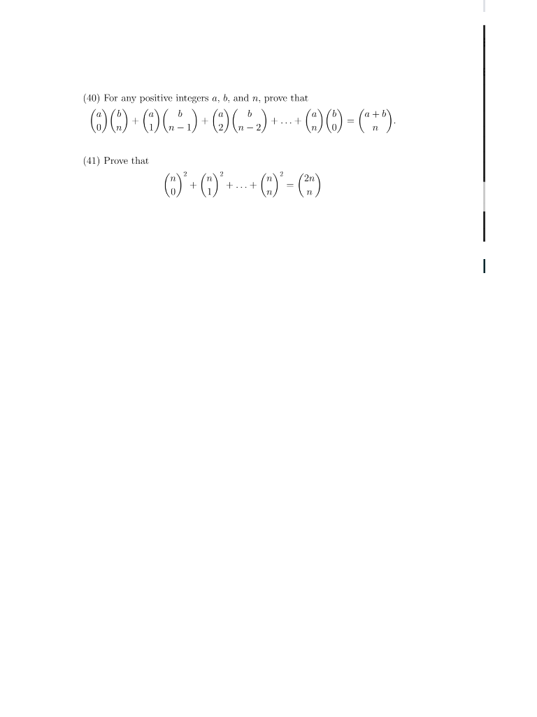 Solved (40) For Any Positive Integers A, B, And N, Prove | Chegg.com