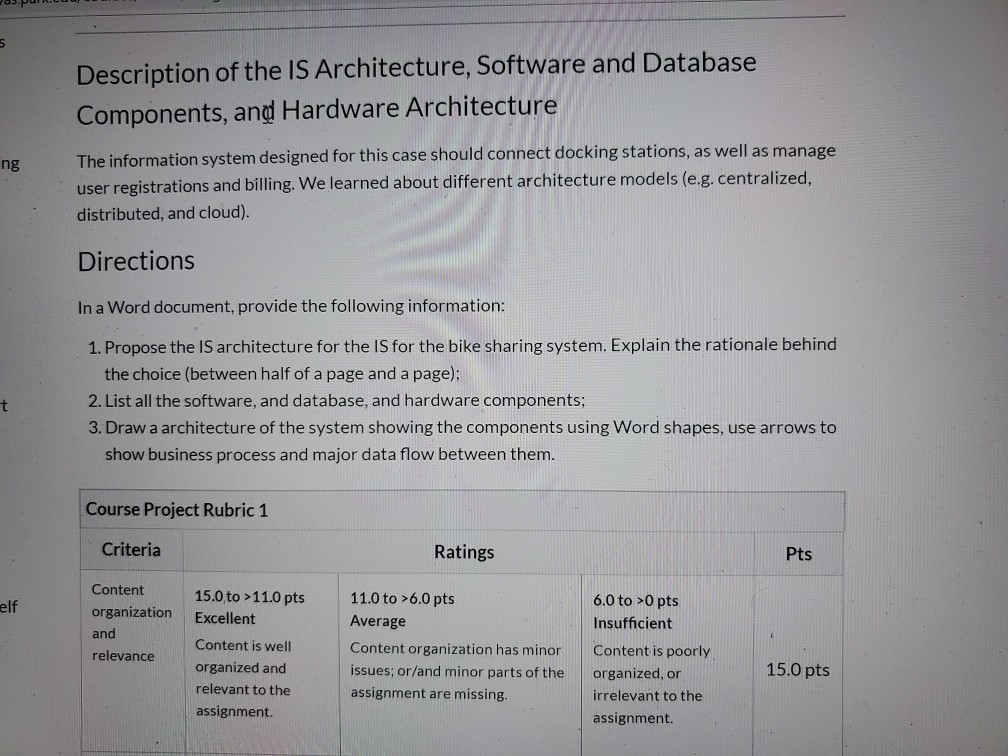 Solved COURSE PROJECT OVERVIEW The Course Project Consists | Chegg.com