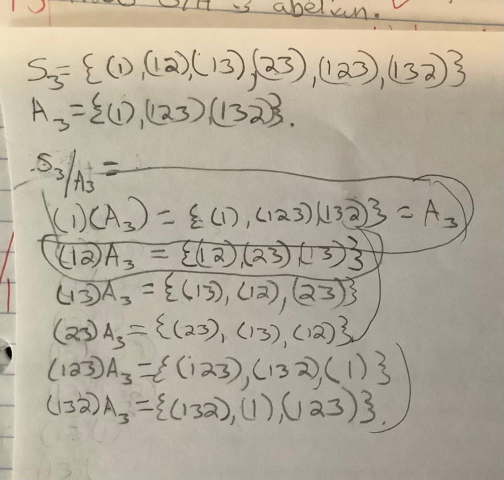 Solved I am trying to determine if, using S_3 and A_3, and | Chegg.com