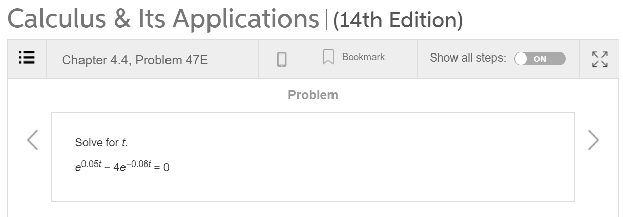 Solved Calculus & Its Applications |(14th Edition) Chapter | Chegg.com