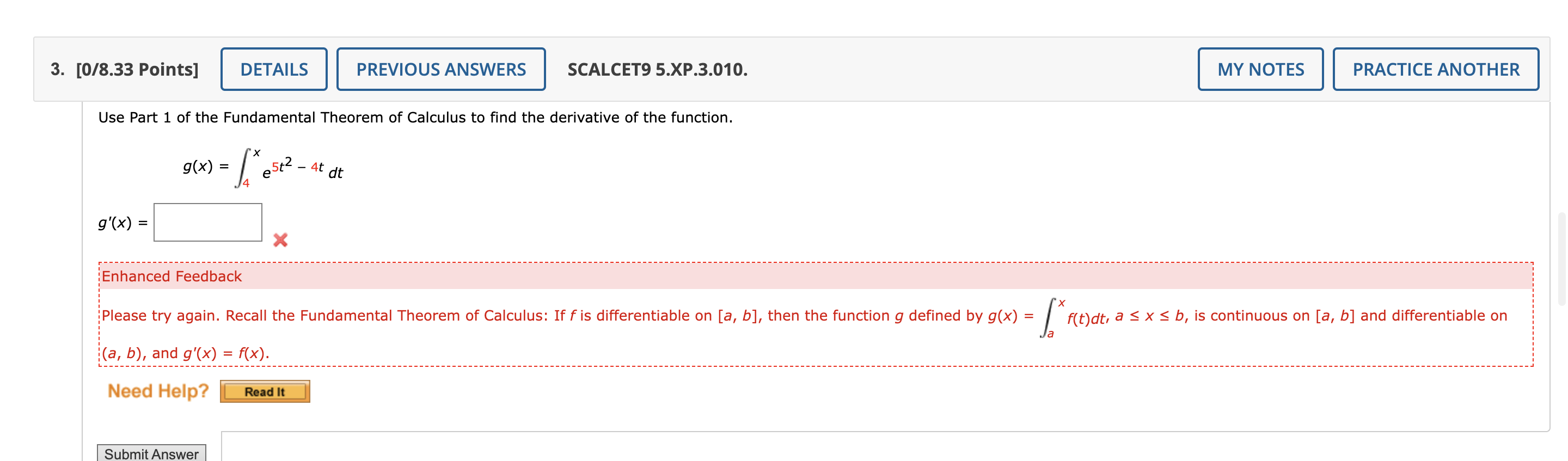 Solved Use Part 1 of the Fundamental Theorem of Calculus to | Chegg.com