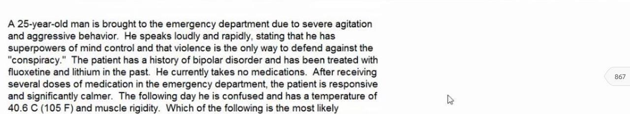 A 25-year-old man is brought to the emergency | Chegg.com