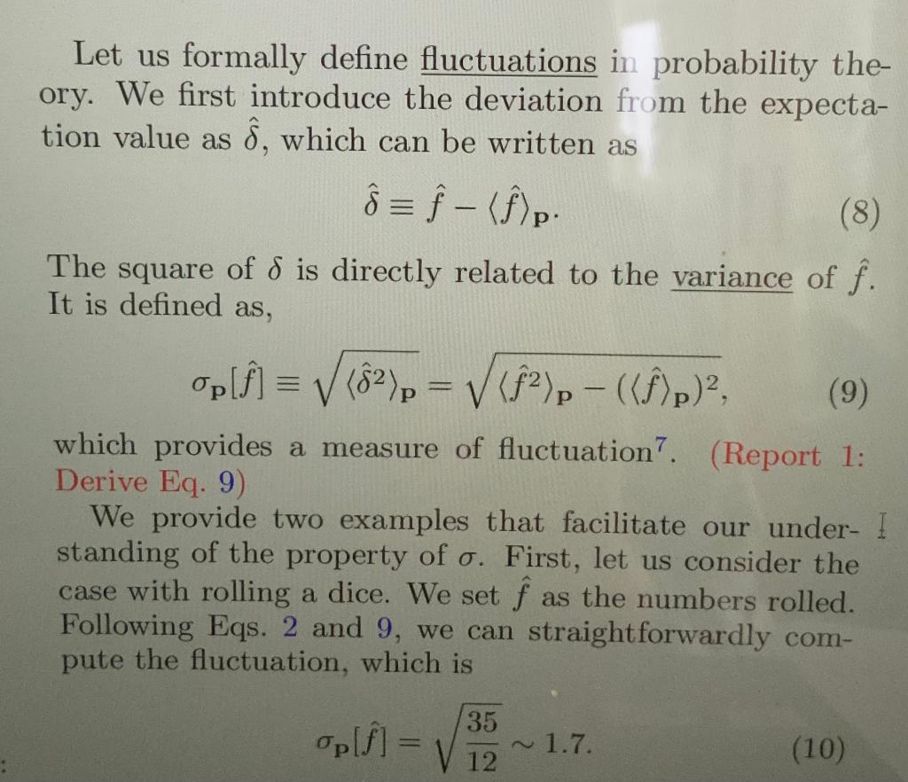 Let us formally define fluctuations in probability | Chegg.com