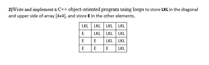 Solved 2) Write and implement a C++ object-oriented program | Chegg.com