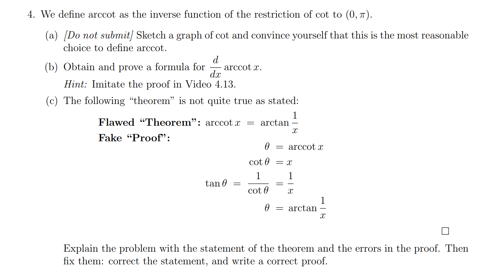 Restrictions For Cotangent Inverse 7078