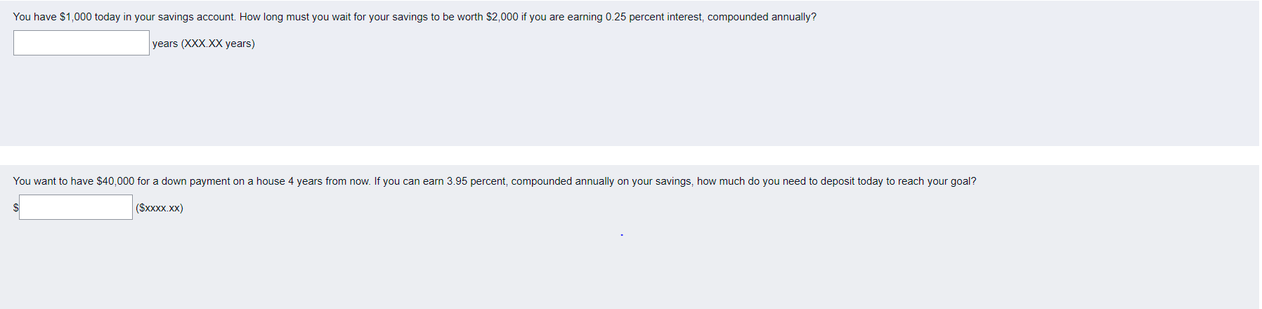 Solved You have $1,000 today in your savings account. How | Chegg.com