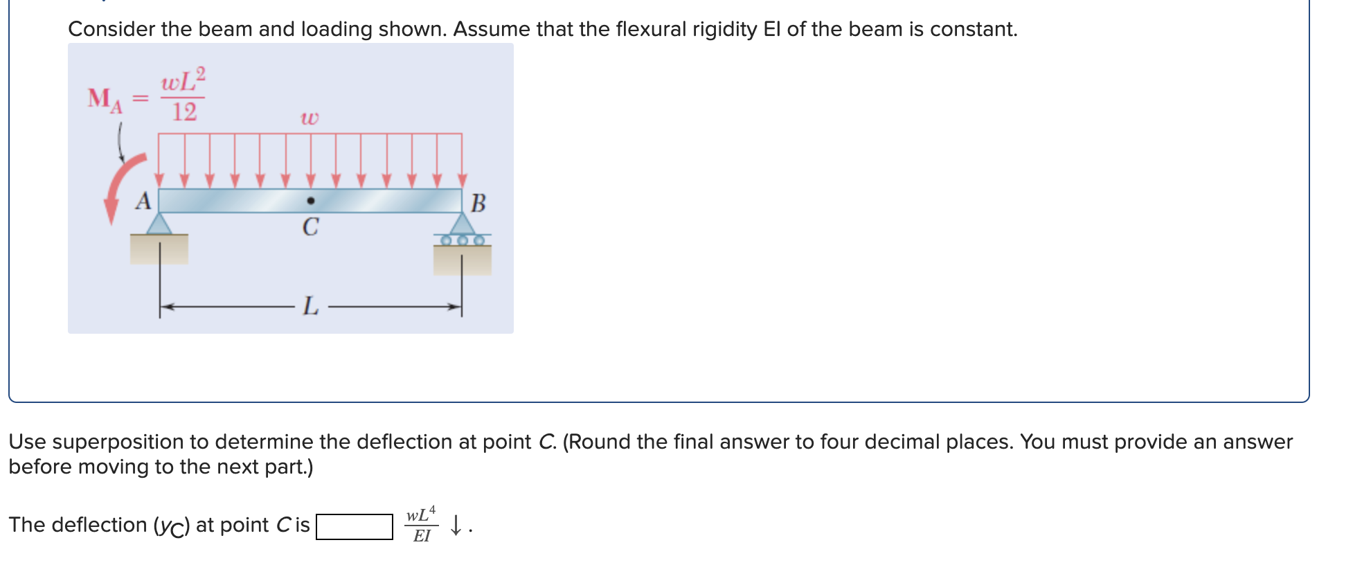 Solved Consider The Beam And Loading Shown Assume That The Chegg Com