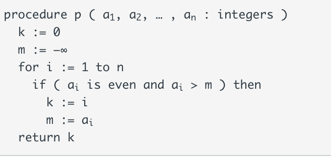 Solved Discrete Math Assume that procedure p is the | Chegg.com