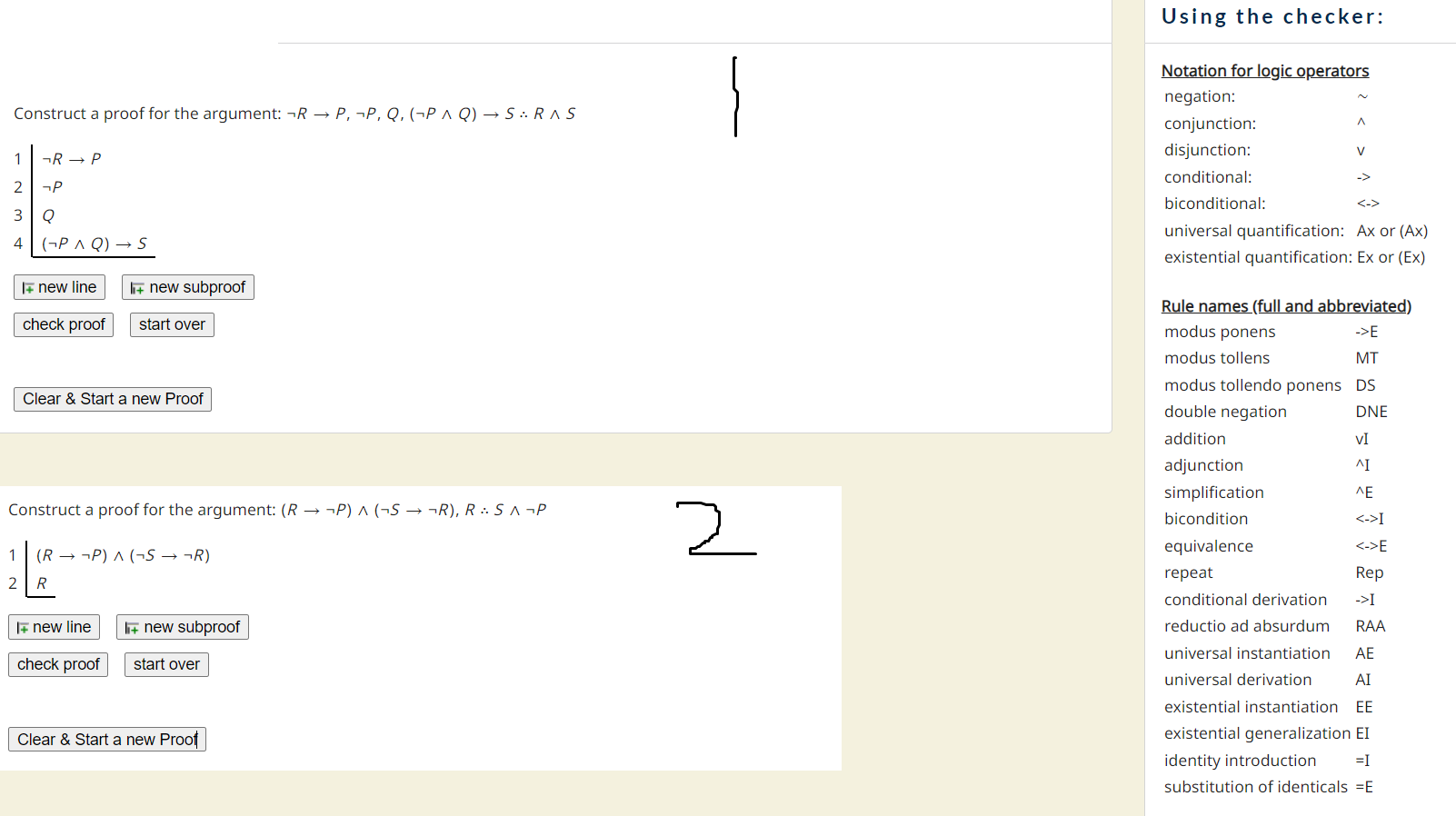 Solved Construct a proof for the argument: ¬R → P, P, Q, (¬P | Chegg.com