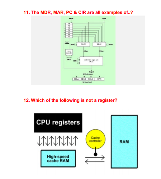 Solved 8. Which bus is used to send read and write signals | Chegg.com