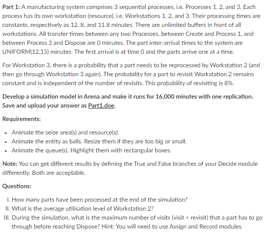 Solved Please provide screenshots on how the simulation is | Chegg.com