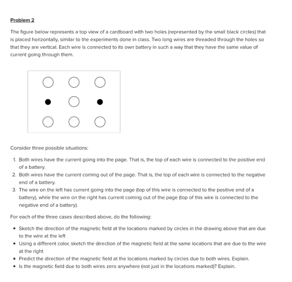 Solved Problem 2 The figure below represents a top view of a | Chegg.com