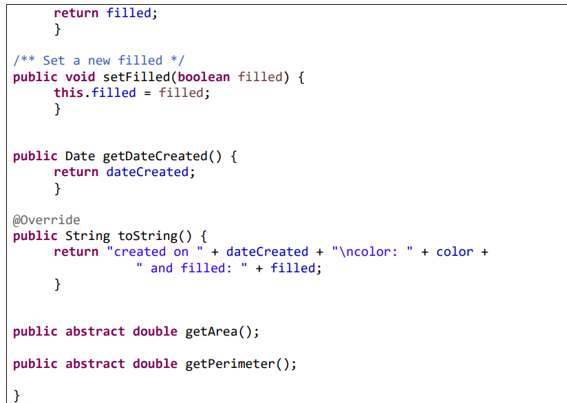 Solved Instructions: Design the classes named Triangle and | Chegg.com