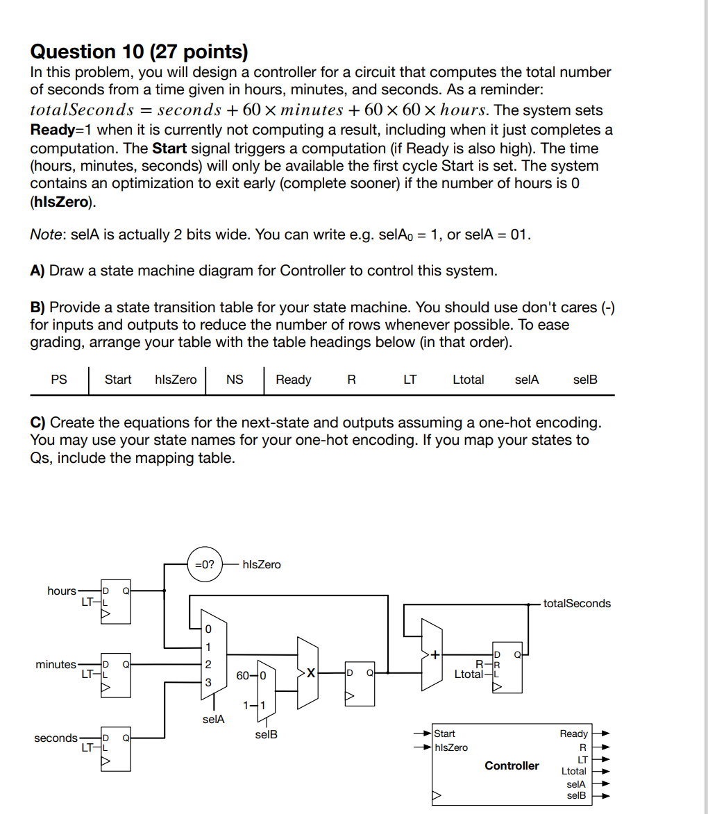 Solved Question 10 (27 points) In this problem, you will | Chegg.com