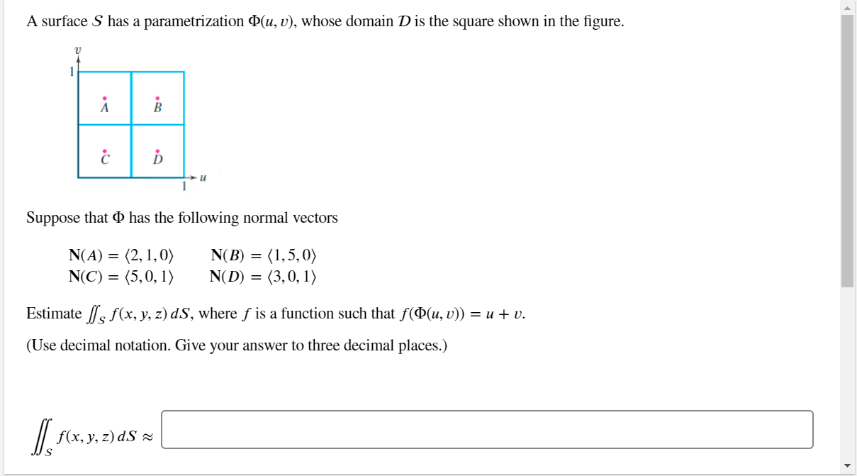 Solved A Surface S Has A Parametrization O U V Whose D Chegg Com