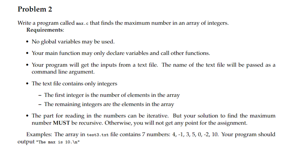 Solved Using C language, please follow the requirements, | Chegg.com