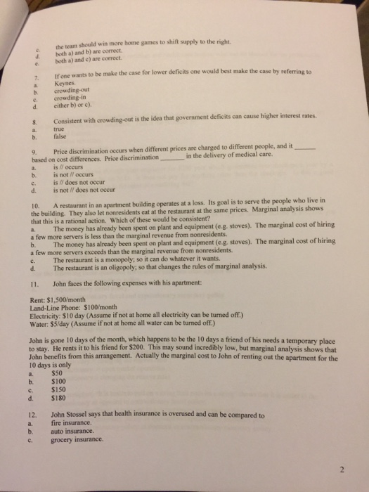 Solved Questions from lectures I. What do Gross Domestic | Chegg.com