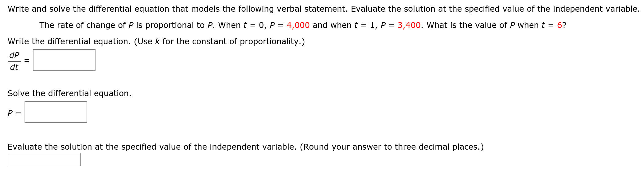 Solved Write and solve the differential equation that models