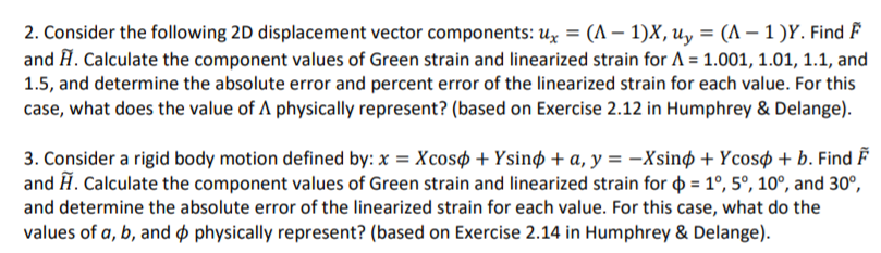 2 Consider The Following 2d Displacement Vector C Chegg Com