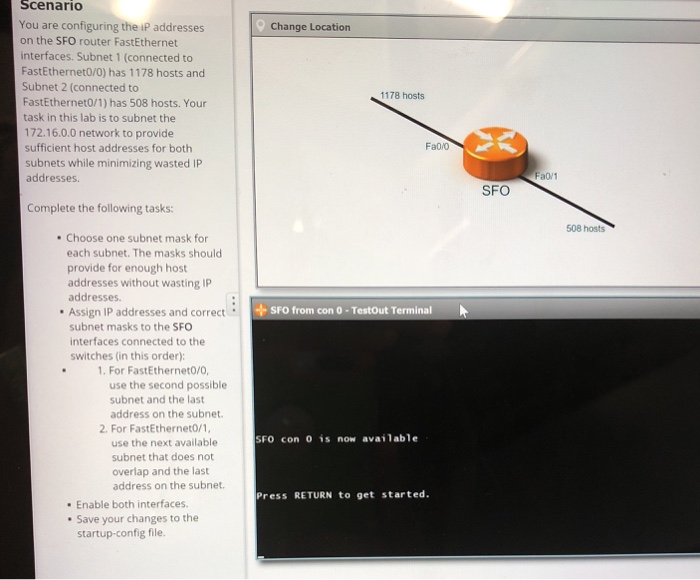 Solved Scenario You are configuring the iP addresses on the | Chegg.com