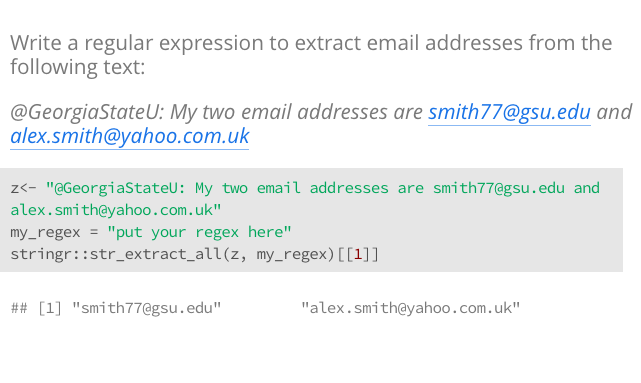 Solved Write A Regular Expression To Extract Email Addresses | Chegg.Com