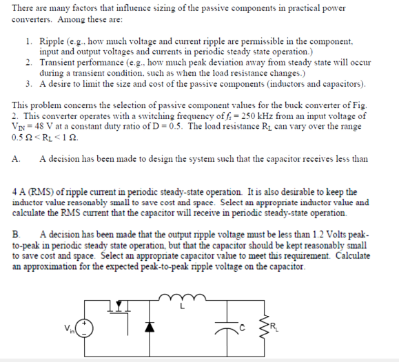 Solved There are many factors that influence sizing of the | Chegg.com