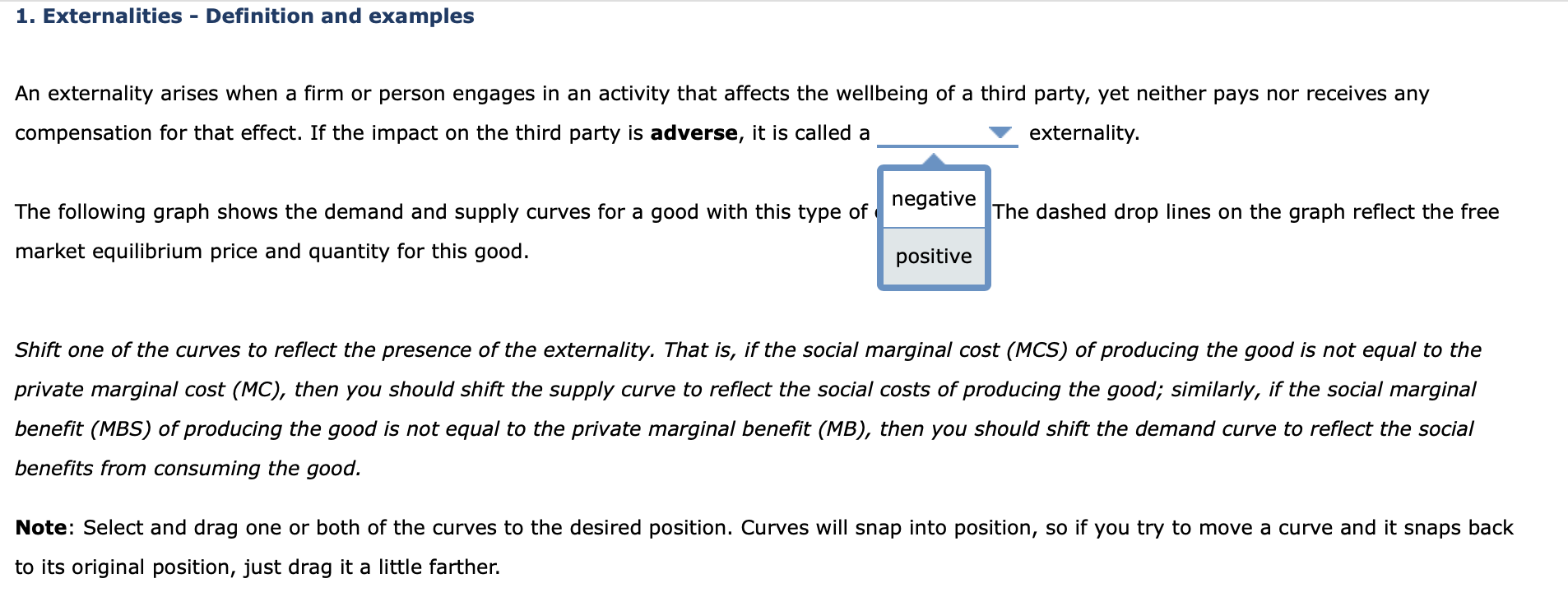Solved 1. Externalities - Definition and examples An | Chegg.com