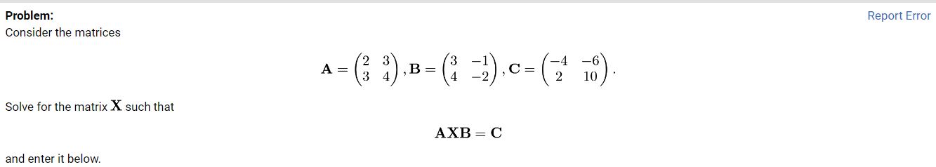 Solved Problem: Consider The Matrices | Chegg.com