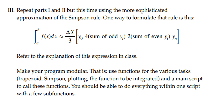 Solved Write a program that defines a function and an | Chegg.com