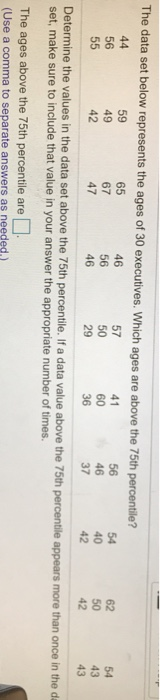 Solved 2.5.33 Question Help The data set below represents | Chegg.com