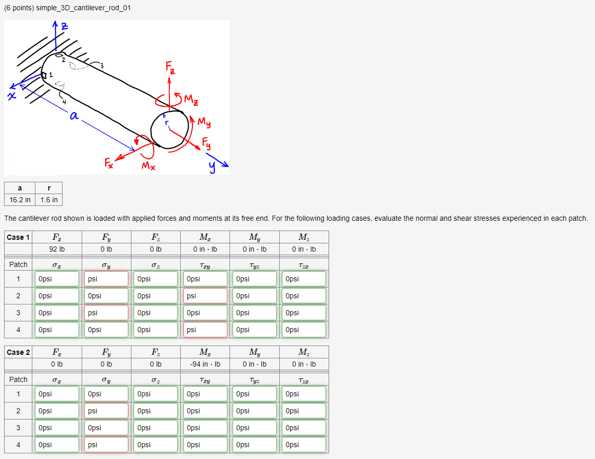(6 points) simple_3D_cantilever_rod_01