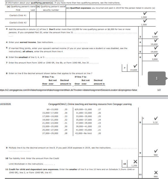 Clarita Is A Single Taxpayer With Two Dependent Chegg