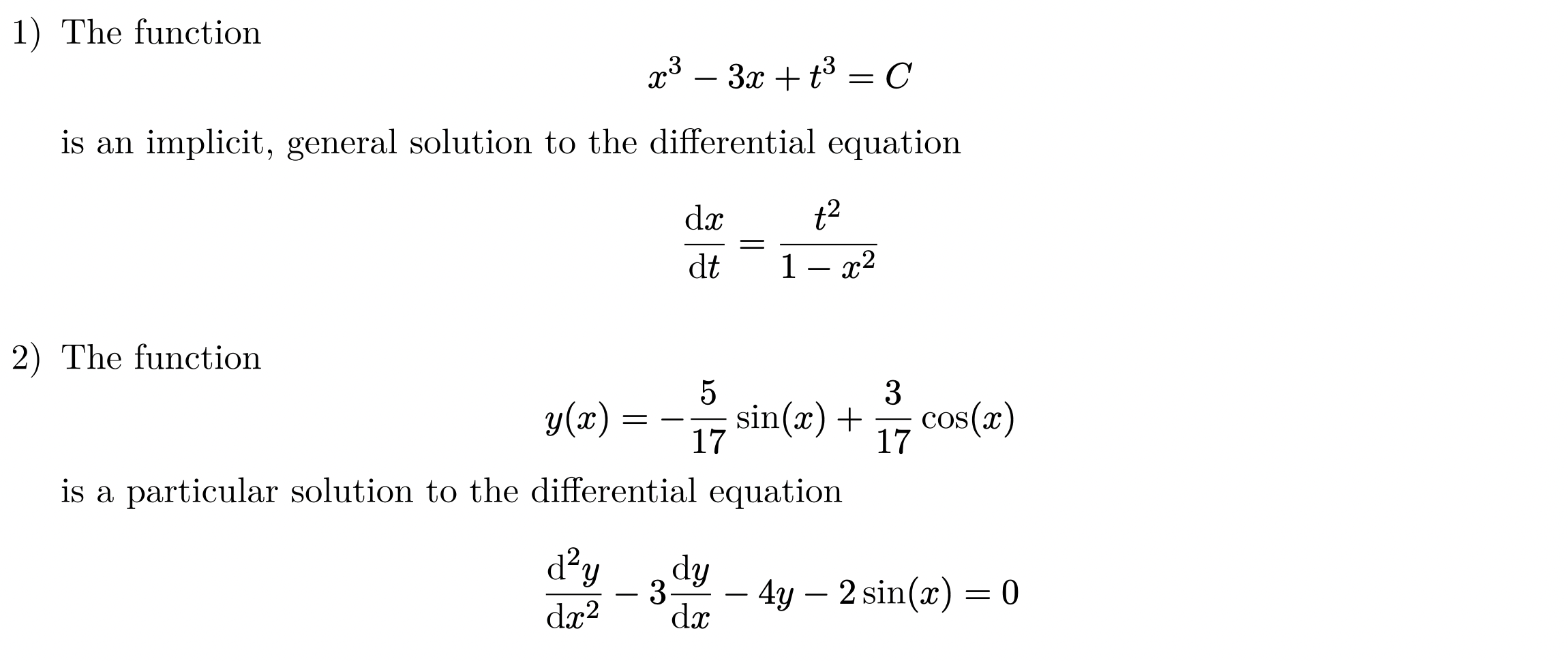 Solved Confirm the following statements. (You must show your | Chegg.com