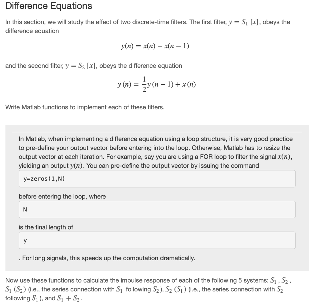 Difference Equations In this section, we will study | Chegg.com