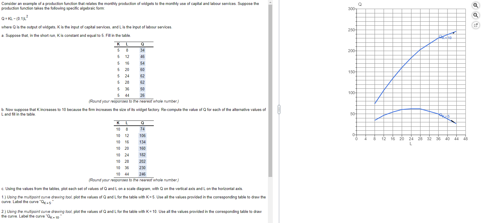 Solved Consider an example of a production function that | Chegg.com