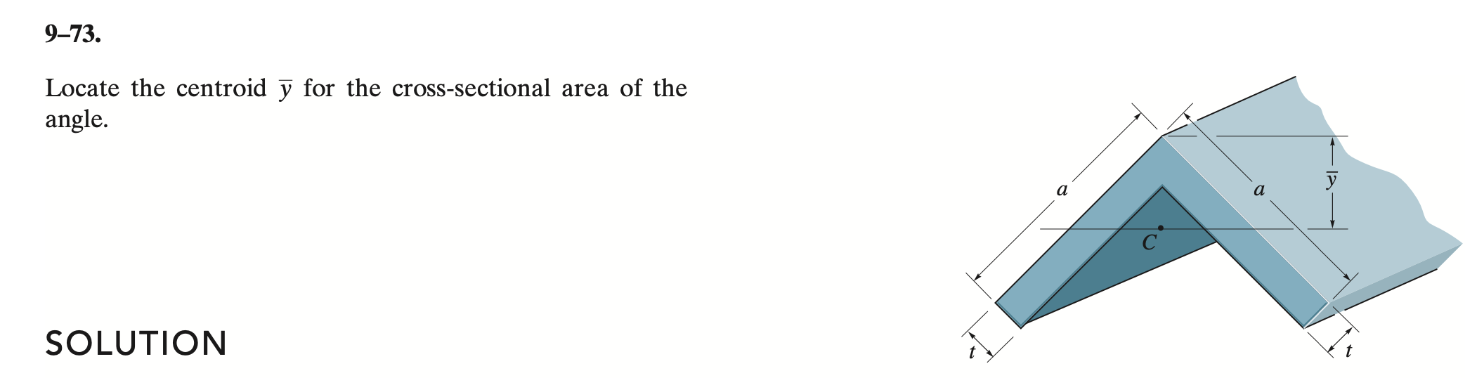 Solved 973 Locate The Centroid Y For The Cross Sectional 9540