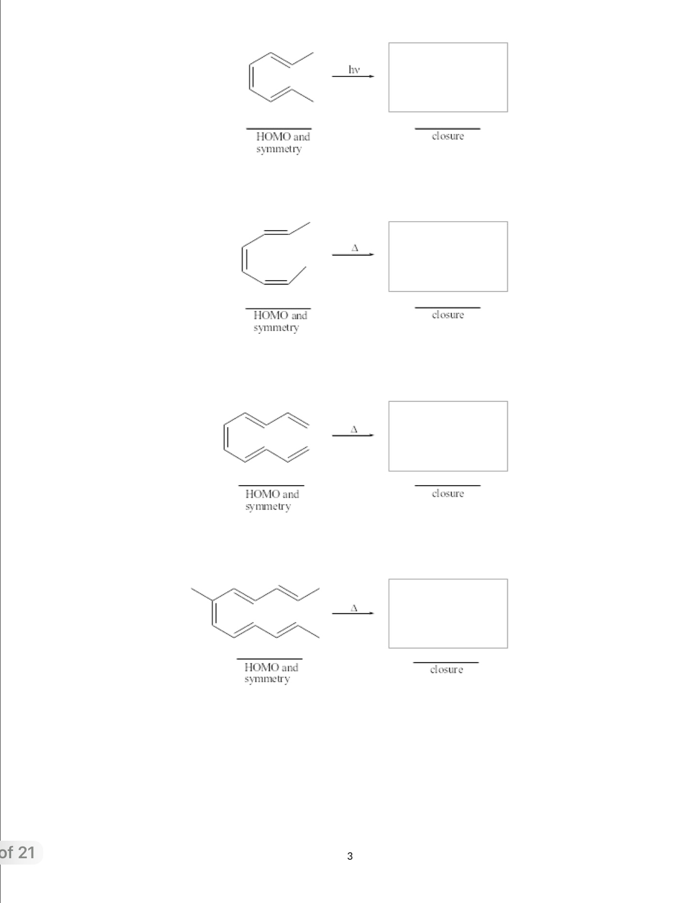 Solved 3. Cycloaddition Reactions For Each Reaction: | Chegg.com