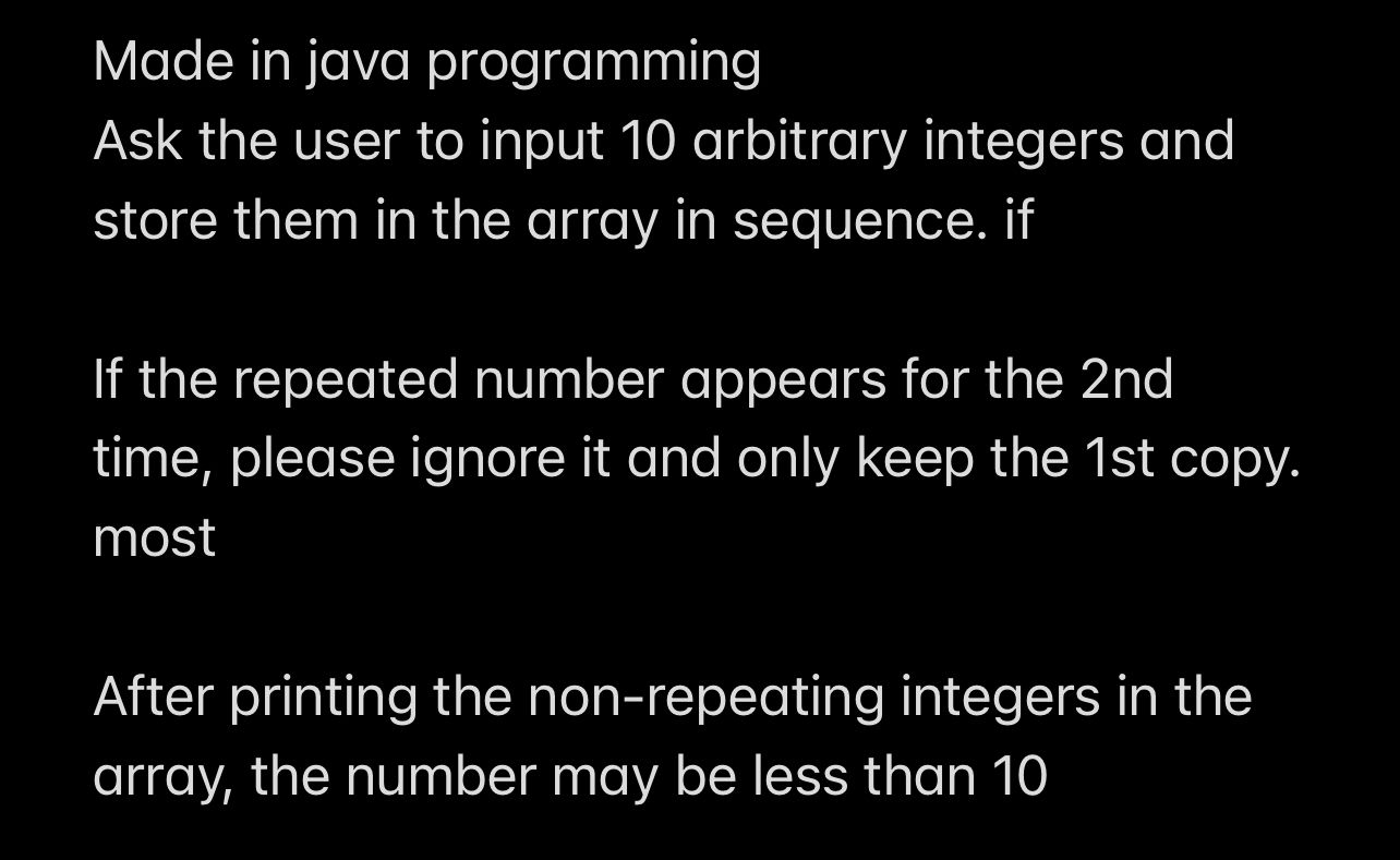 Solved Made In Java Programming Ask The User To Input 10 0930