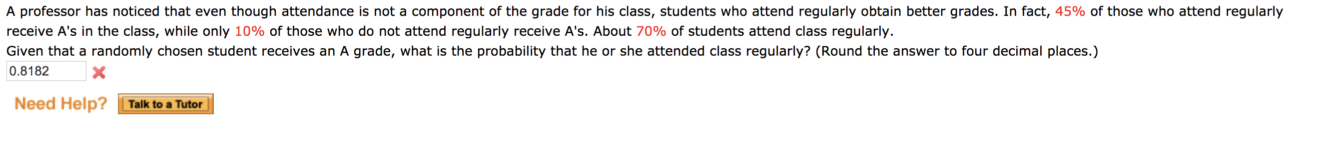 Solved A Professor Has Noticed That Even Though Attendance Chegg Solved A Professor Has Noticed That Even Though Attendance Chegg