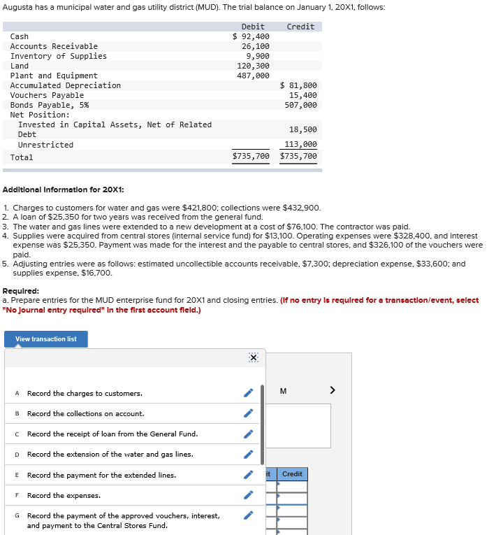 Augusta has a municipal water and gas utility