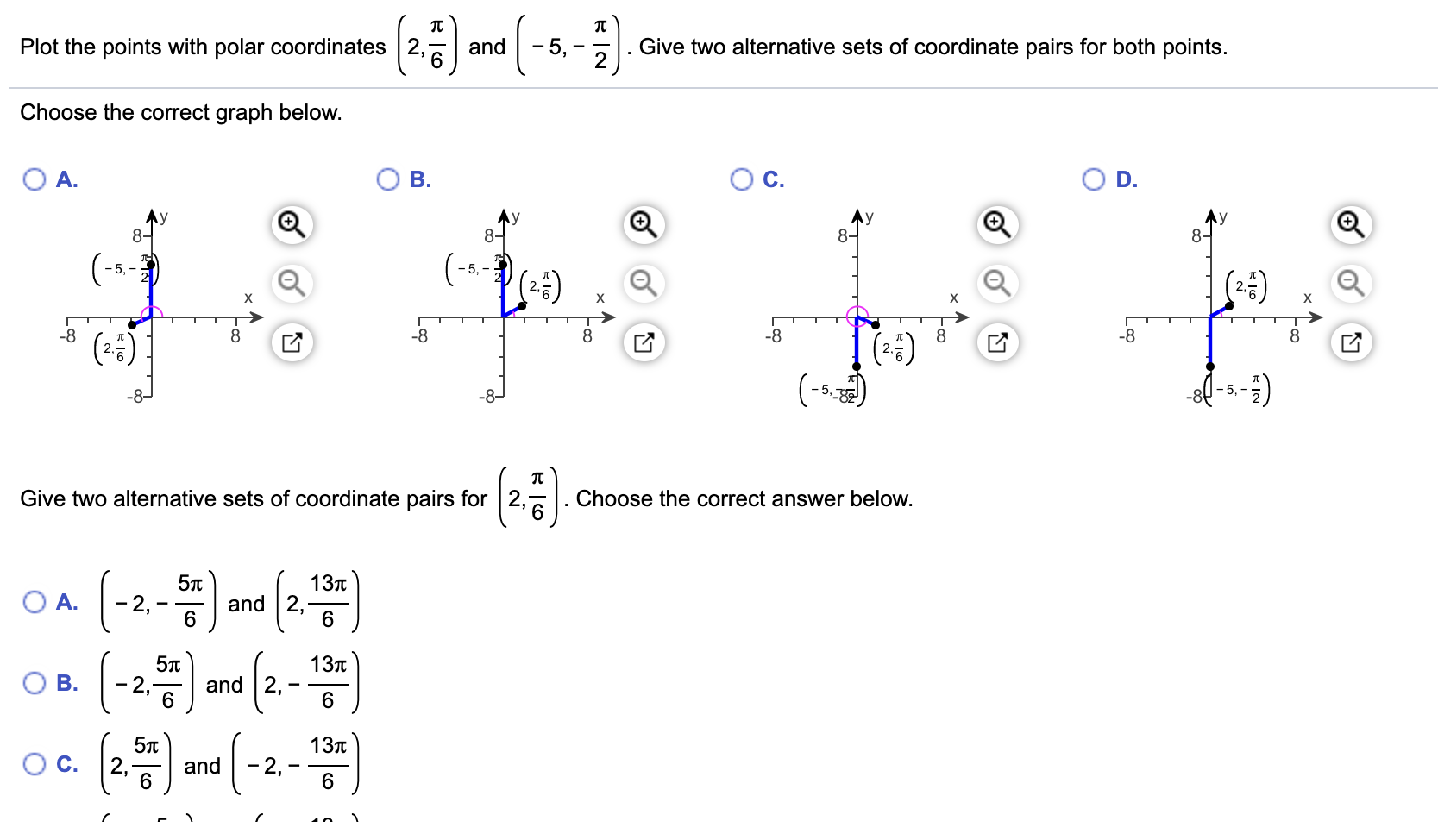 Solved Plot The Points With Polar Coordinates 2 2 3 And