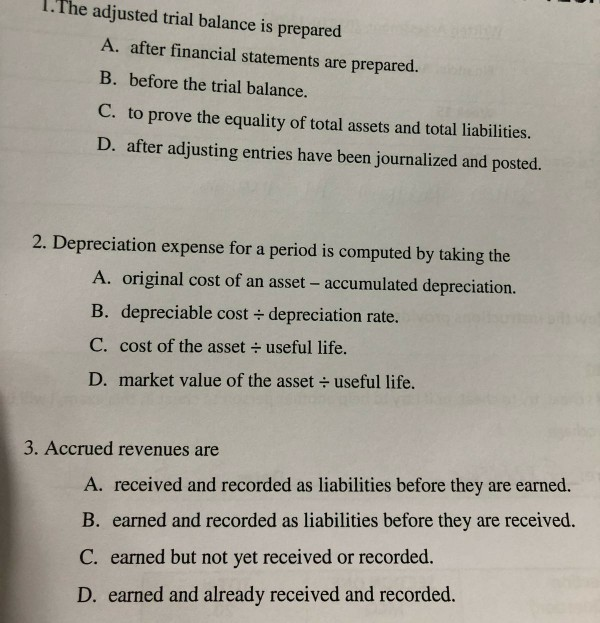 the adjusted trial balance is prepared after the financial statements