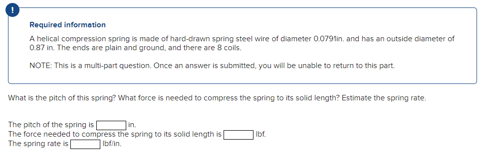 Solved Pleaser help with this. The free length was | Chegg.com