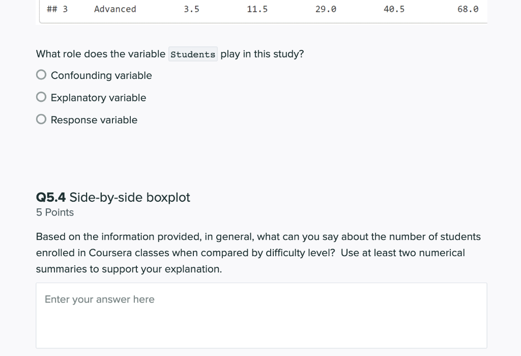 Solved We are interested in understanding how student | Chegg.com