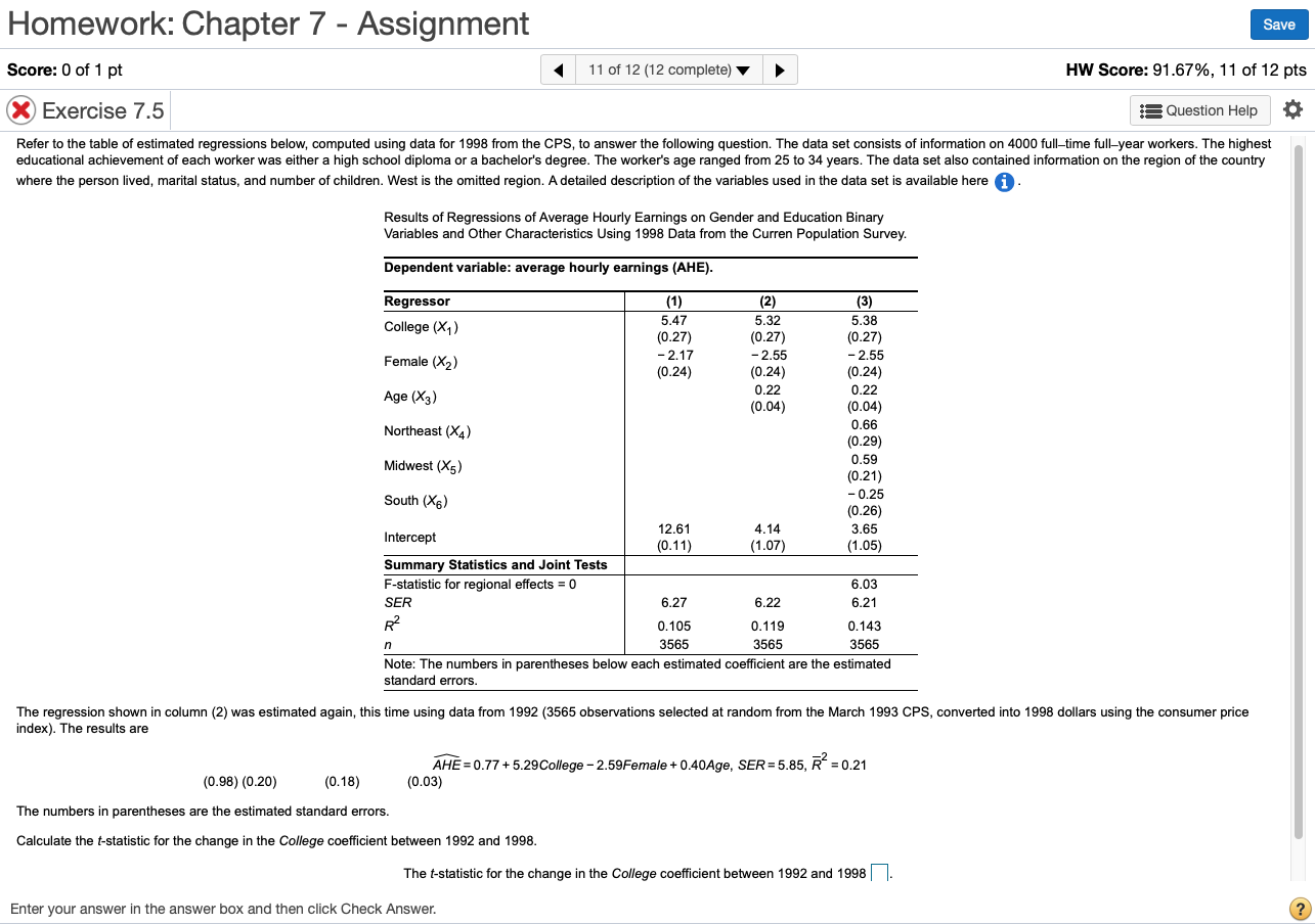 Solved Homework: Chapter 7 - Assignment Save Score: 0 Of 1 | Chegg.com